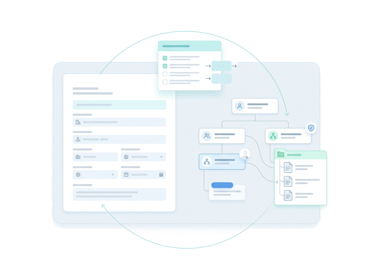회사 맞춤 ISO 체계 자동 구성
